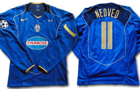 JUVENTUS JERSEY 2004/05 UEFA CHAMPIONS LEAGUE #11 NEDVED