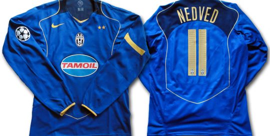 JUVENTUS JERSEY 2004/05 UEFA CHAMPIONS LEAGUE #11 NEDVED