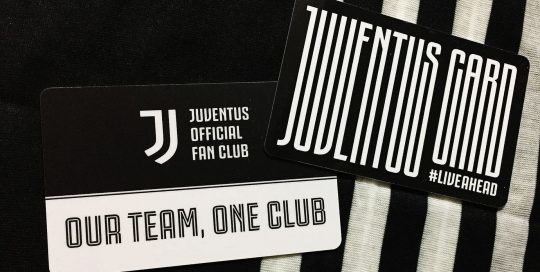 Juventus Official Fan Club Member Card 2019/20